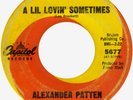 ALEXANDER PATTEN Lil Lovin' Sometimes Northern Soul 45