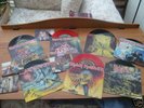 IRON MAIDEN:7  SIGNED SINGLES,PHOTOS,COLOURED VINYL
