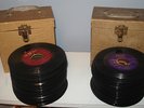 2 RECORD CASES W/125 R&B DOOWOP early rock 45's 1950's
