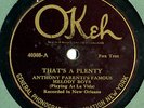Okeh 40308 PARENTI'S MELODY BOYS  New Orleans 1925
