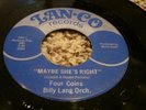 RARE UNKNOWN SOUL 45/ THE FOUR COINS / LAN-CO/ LISTEN