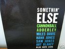 CANNONBALL ADDERLEY, SOMETHIN' ELSE BLUE NOTE MONO LP