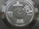 BEATLES: HEY JUDE RARE EXPORT SINGLE DP 570