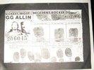 GG ALLIN red vinyl LTD ED 7