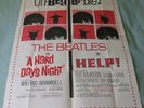 Beatles Combo Help & A Hard Days Night US Poster VF+