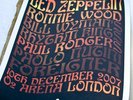 Ahmet Ertegun Tribute poster, Led Zeppelin O2 Concert