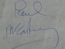 Original Paul McCartney Autograph