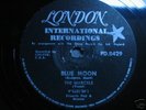 THE MARCELS: BLUE MOON 78 RPM 1961 S.AFRICA  EX+
