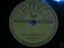 JIM WILLIAMS:THAT DEPENDS ON YOU  78 SUN EX  ROCKABILLY