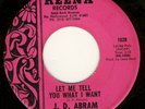 J D ABRAM Doctor Of Love/What I Want. NORTHERN SOUL