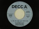 RONNIE JAMES REINCARNATION psych 45 THIS THE ONLY LIFE