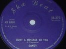 DANDY Rudy A Message To You 45 1967 SKA BEAT 1st Press