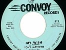 Tony Mathews RARE Northern Soul 45 on Convoy