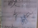 U2 FULLY SIGNED SWEETEST THING SHEET MUSIC FANTASTIC