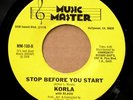 KORLA WITH KLASS, Stop Before You Start, modern soul 45