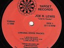 JOE R. LEWIS Lost in Tracks EP on Target Rare House
