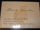signed FRANK SINATRA A Man & His Music SPECIAL BOX NM