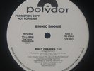 BIONIC BOOGIE Risky Changes PROMO DISCO 12