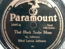 27)   78 RPM   BLIND LEMON JEFFERSON    PARAMOUNT 12407
