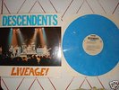 DESCENDENTS LIVEAGE LP BLUE VINYL RECORD ALL RARE SST