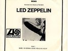 1969 Led Zeppelin Promotional 45 Atlantic 1019 White