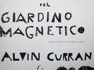 RARE AVANT GARDE ALVIN CURRAN GIARDINO MAGNETICO NM