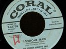 JOHNNY BURNETTE TRIO.LONESOME TRAIN.1956 DJ SAMPLE COPY