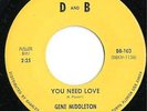 Tampa Florida--Soul GENE MIDDLETON 45 rpm You Need Love