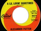 Alexander Patten RARE Northern Soul 45 on Capitol