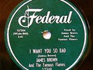 JAMES BROWN *Mint Blues 78 FEDERAL RECORD LABEL #12348