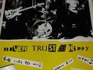 SEX PISTOLS POSTER NEVER TRUST A HIPPY KBD ORIG 1979