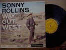 Sonny Rollins, Way Out West,Orig. Rare 1957- 3530, Mint