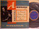 SUPRAPHON LPM 390 - JANINE ANDRADE - VIOLIN RECITAL