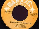 Paul White I Don't Want to Lose You Santic JA 45 Listen