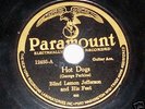 2 BLIND LEMON JEFFERSON Paramount Blues 78 Records 1927