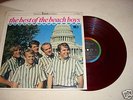   THE BEACH BOYS LP THE BEST OF THE BEACH BOYS RED WAX