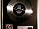 U2 U 2 GOLDENE/PLATIN SCHALLPLATTE/ GOLD RECORD VINYL