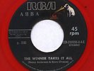 ABBA The Winner Takes It All RED VINYL 7
