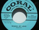 BUDDY HOLLY Words of Love 1st 45 BLUE Label DJ