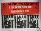 Poster Claude Francois 45 tours EP C'est m pub Philips