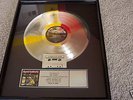IRON MAIDEN RIAA AWARD RECORD PLATINUM PIECE OF MIND 