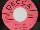 JACKIE LEE COCHRAN Ruby Pearl 45 Decca Promo Rockabilly
