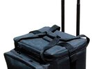 PRO DJ EURO 90 LP RECORD CASE UTILITY BAG W/ WHEELS BLK