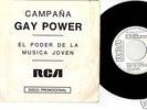 DAVID BOWIE 45 PS SPAIN 1973 GAY POWER only promo WL