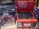 RETRO AutoRama Turntable w/ 16 Hit Parade LP Set