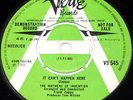ZAPPA MOTHERS INVENTION Single PSYCHE UK 45 VERVE DEMO