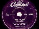 RARE-78-Gene Vincent-TRUE TO YOU /BABY BLUE-SA-EXC COND