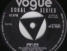 JOHNNY BURNETTE TRIO Honey Hush 1957 UK VOGUE CORAL 7