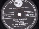 Irish pressing ELVIS PRESLEY 78 KING CREOLE ERC 1081 E-