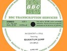 BBC TRANSCRIPTION LP - QUANTUM JUMP / ROUGE